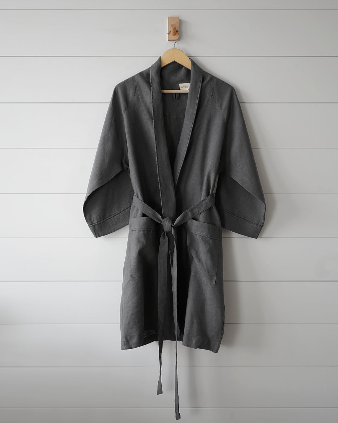 Paloma French Linen Robe – Baloo Living