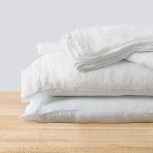 Stonewashed Linen Sheets - Individual Flat & Fitted Sheets